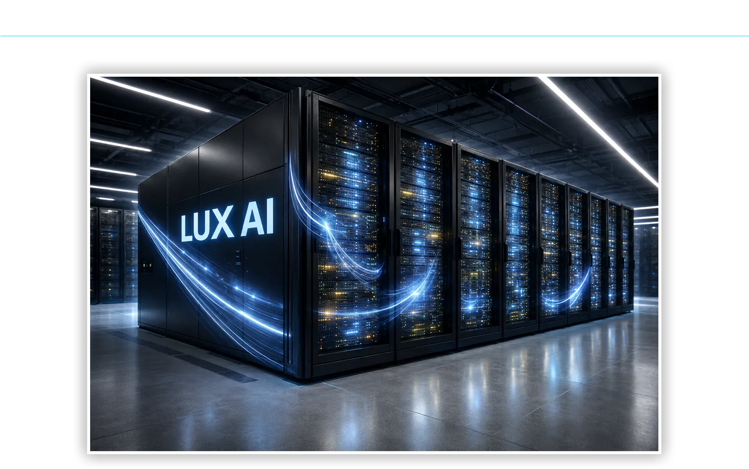 The Lux supercomputer slide from the American Atlas presentation
