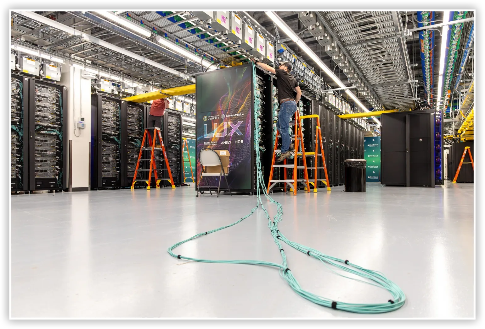 The Lux FP64 supercomputer slide from the American Atlas presentation
